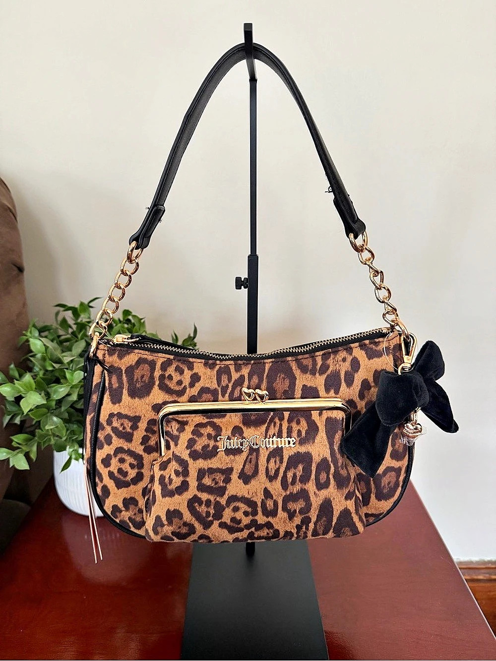 Juicy Couture Sugar & Spice Leopard Shoulder Bag NWT Y2K